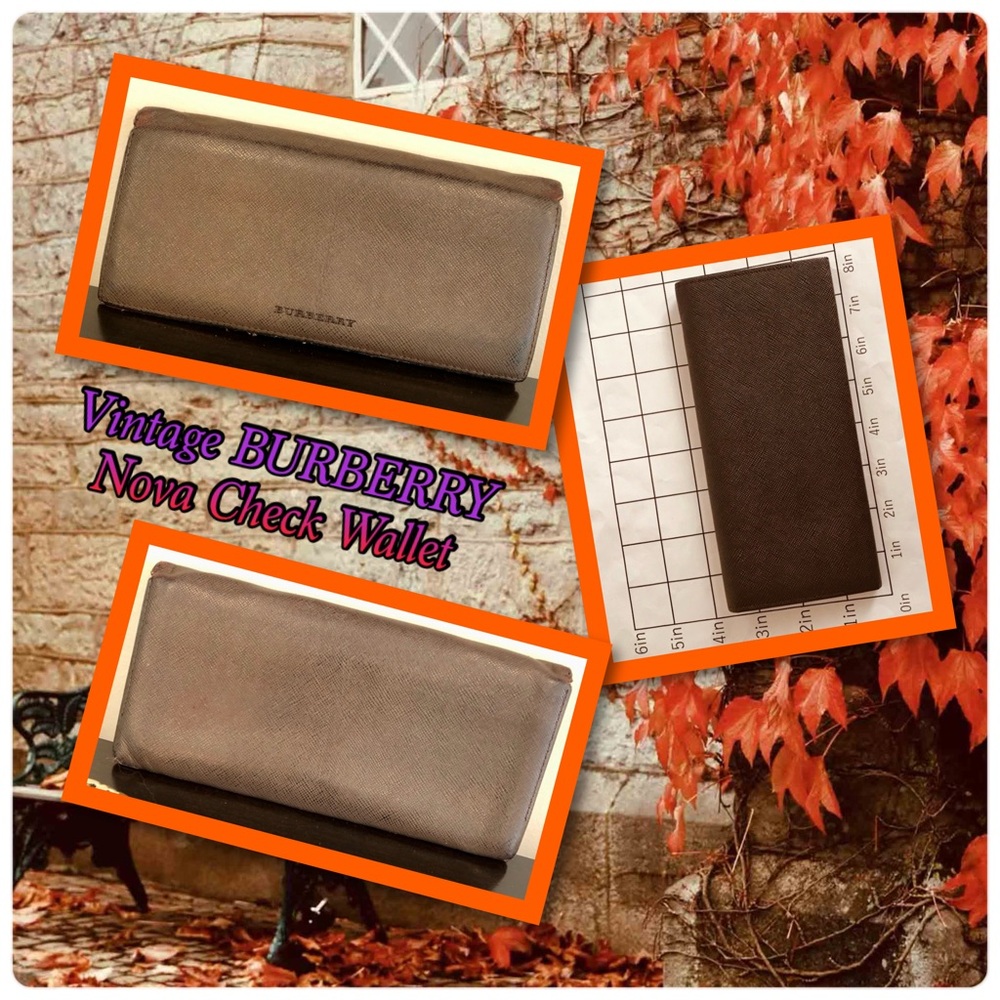 Burberry Leather Nova Check Wallet